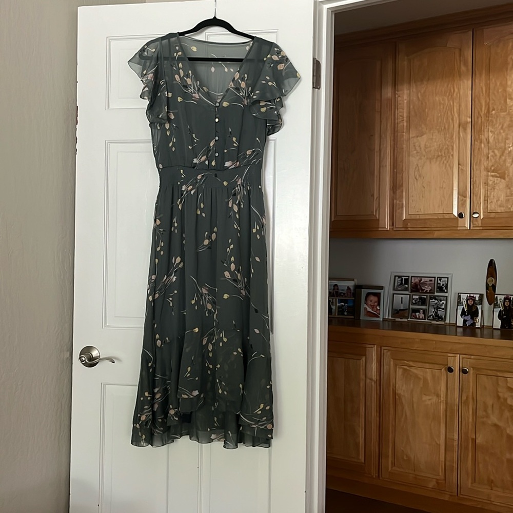 Beautiful gray maxi dress from White House Black Market